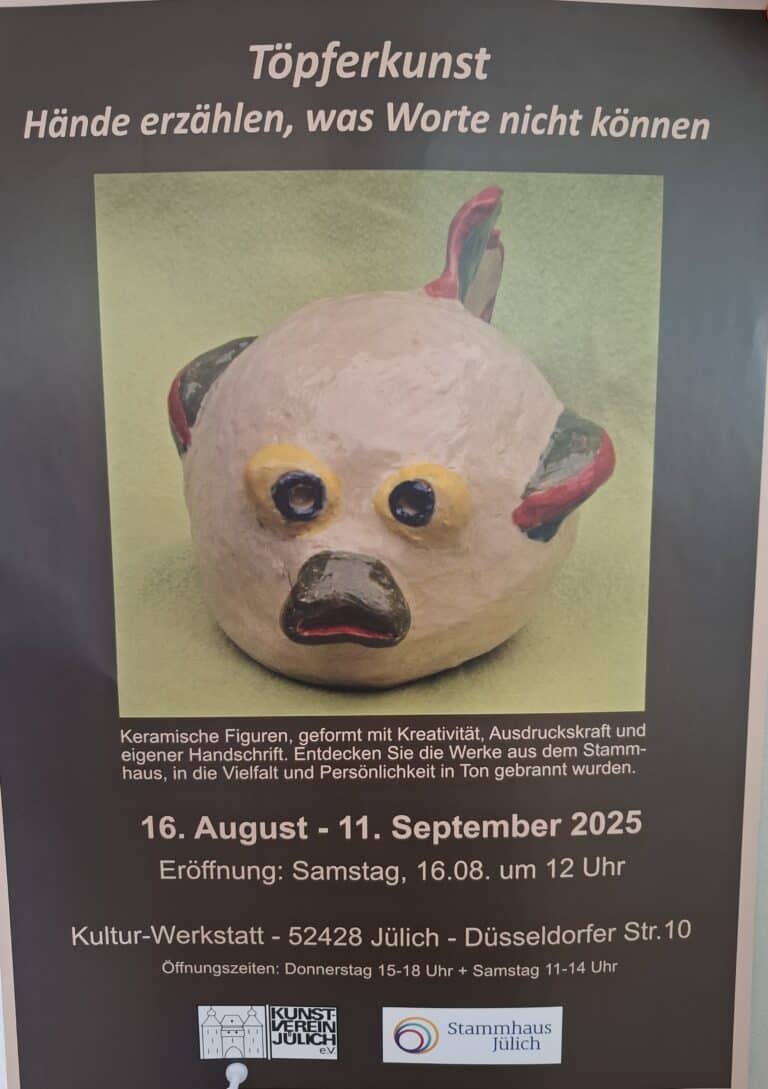 Flyer zum Event Töpferkunst