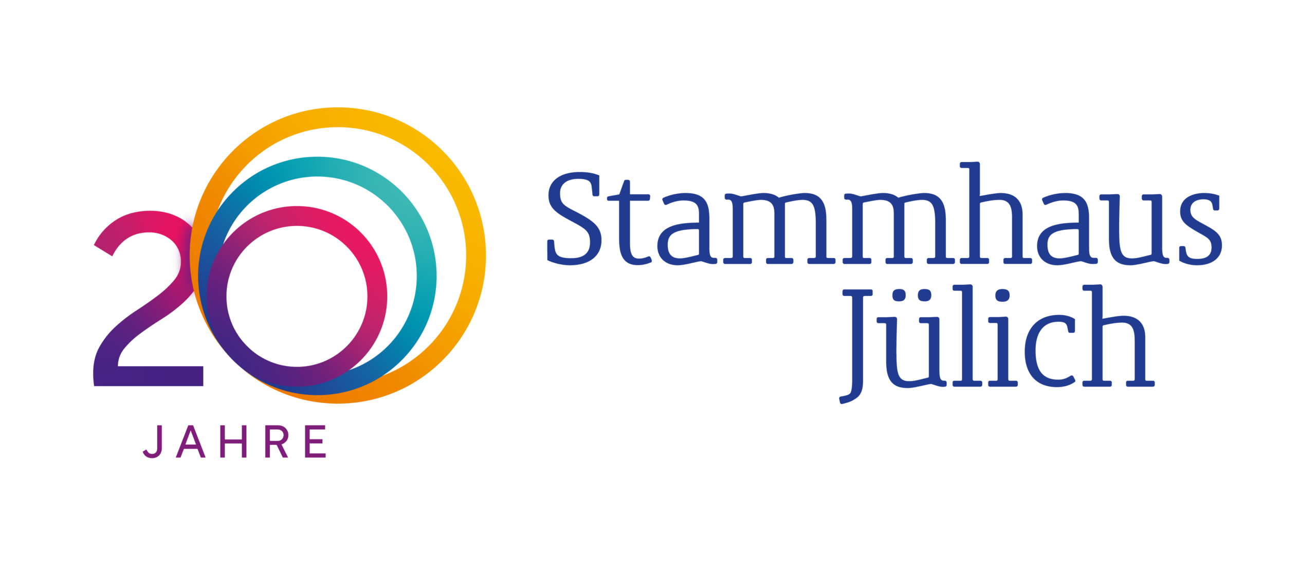 Jubiläumslogo des Stammhaus zum Anlass des 20 jährigen Jubiläums.